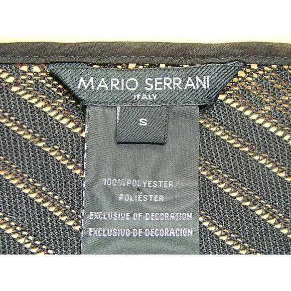 Mario Serrani Italy Womens Swim Suit Cover Up Black Lightweight Eyelet Sz Small - Picture 4 of 12